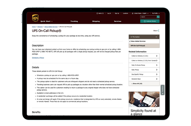 Image — Pickup Page Before