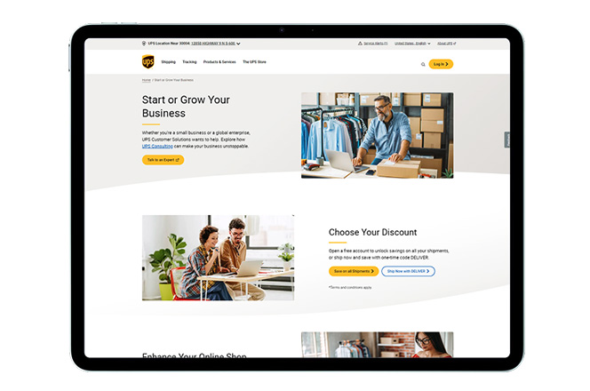 Image — Small Business Page After